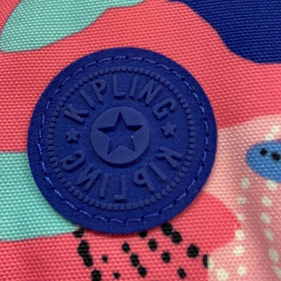 Kipling Live Light Lunch Bag Geometric Design With Monkey NWT - Picture 9 of 13